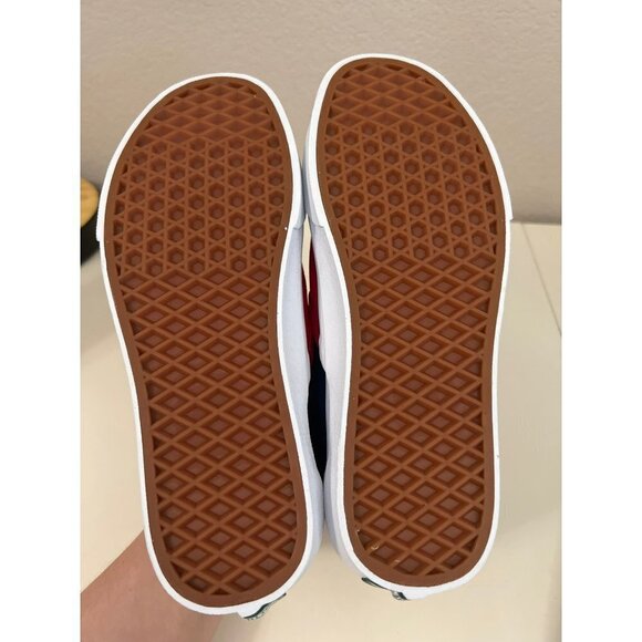 NEW Vans | Classic Slip-On Red‎ Blue Yellow Sz M6/W7.5 - Picture 4 of 6